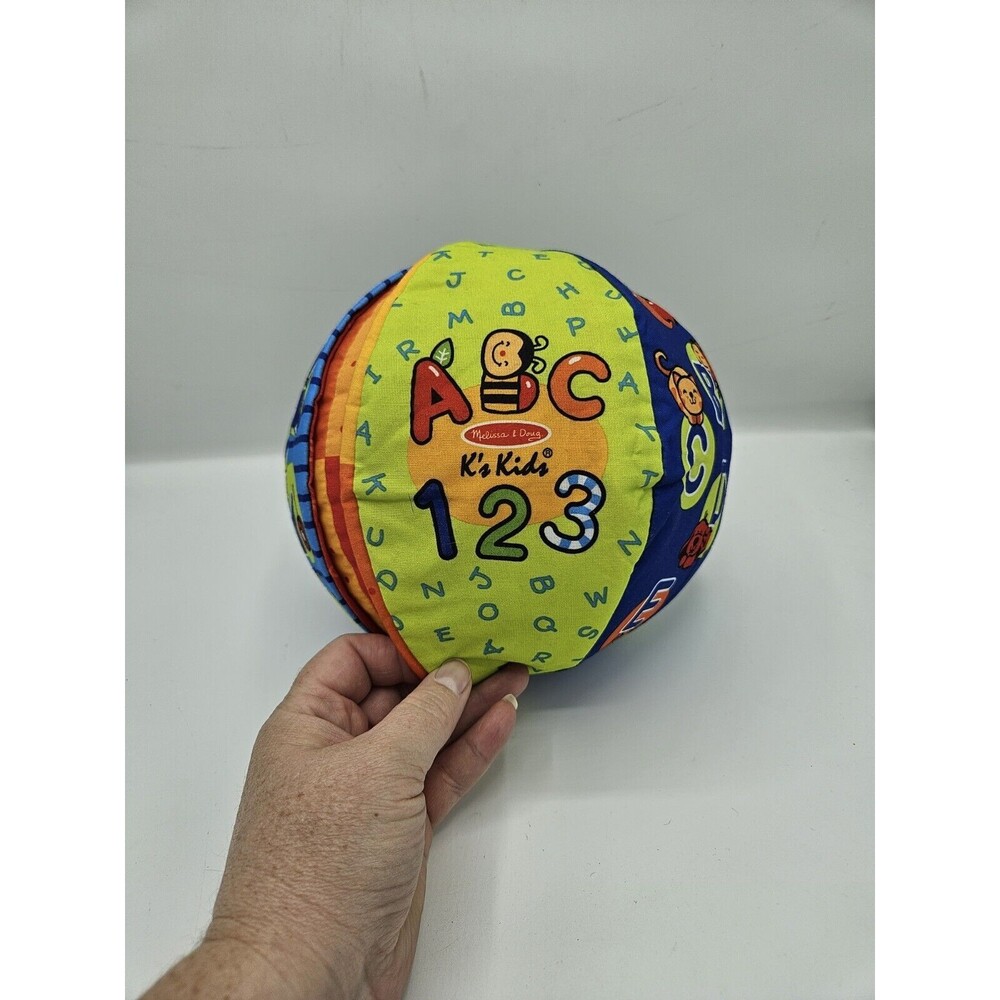 Melissa & Doug K's Kids 2-in-1 Talking Fabric ABC & Counting Ball Pre-School